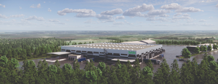 Syklo's plastic recycle hub from above.