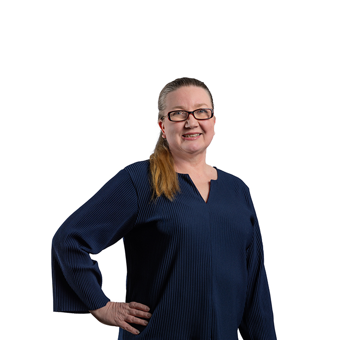 Puolikuva Syklon asiakkuusvastaavasta Eila Kurjesta.