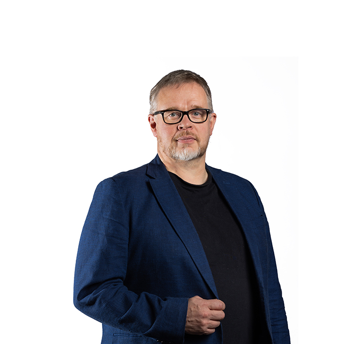 Half-length portrait of Syklo's Head of Business Markku Nikkilä.